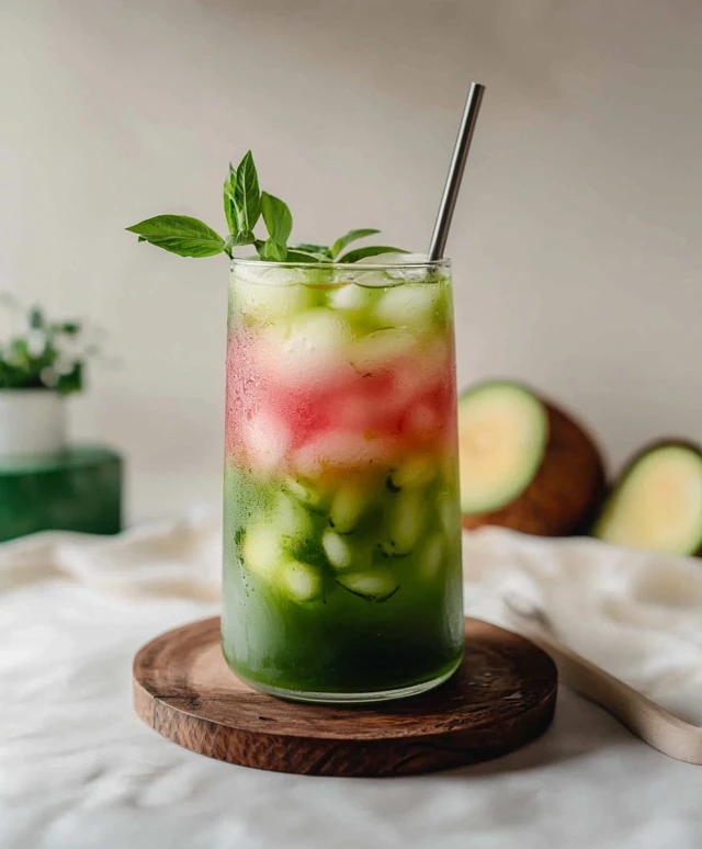 Matcha Kokoswasser Getränk