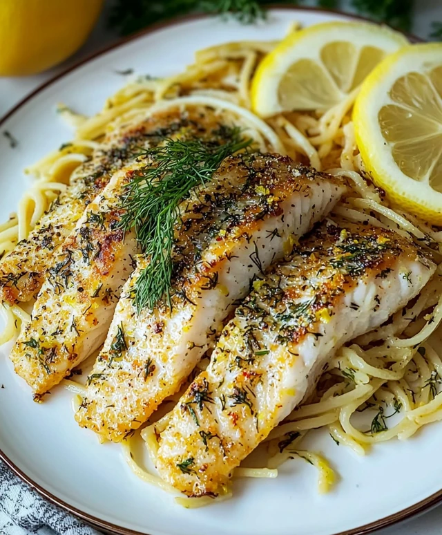 Gebackener Tilapia mit Dill