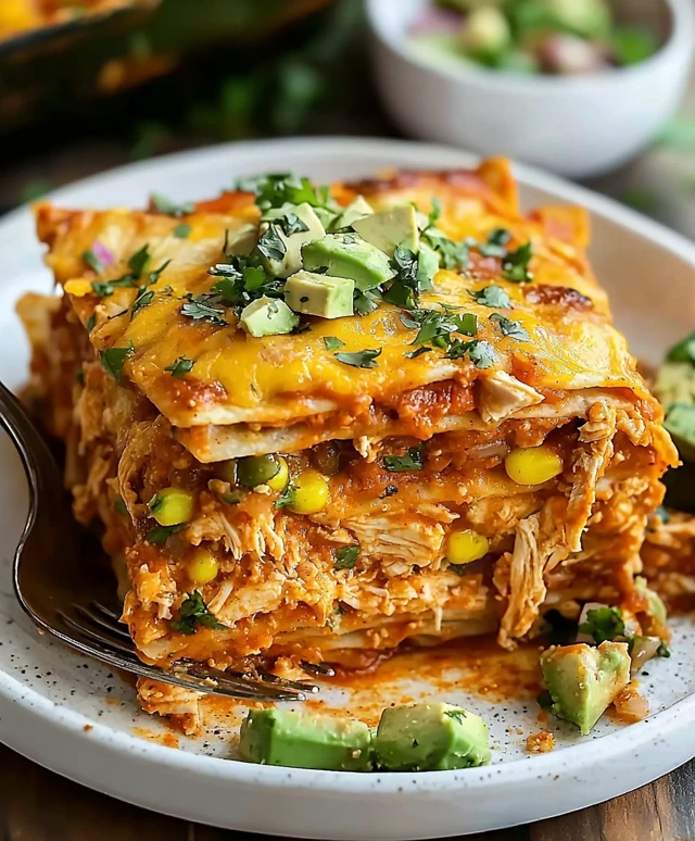 Hühnchen Enchilada Auflauf
