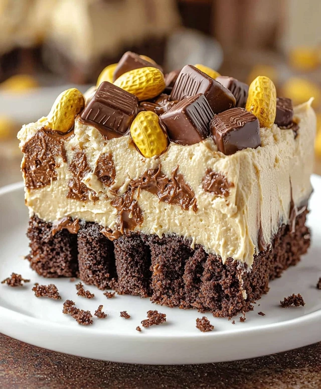 Reese's Schokoladen-Erdnussbutter Kuchen