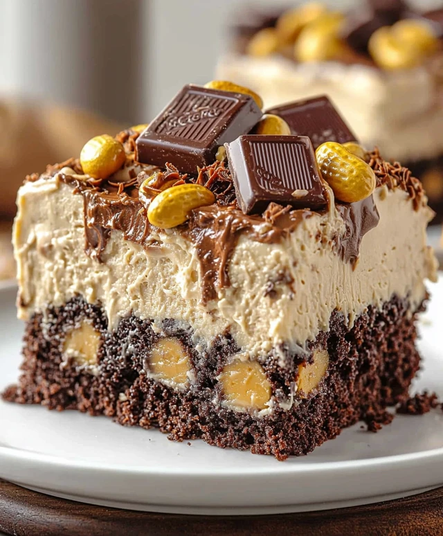 Reese's Schokoladen-Erdnussbutter Kuchen