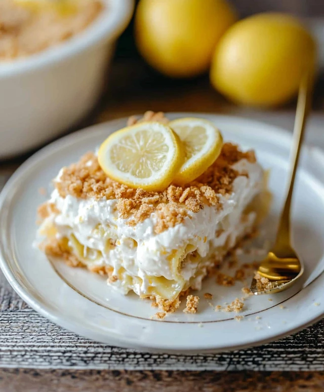 Zitronenlasagne ohne Backen