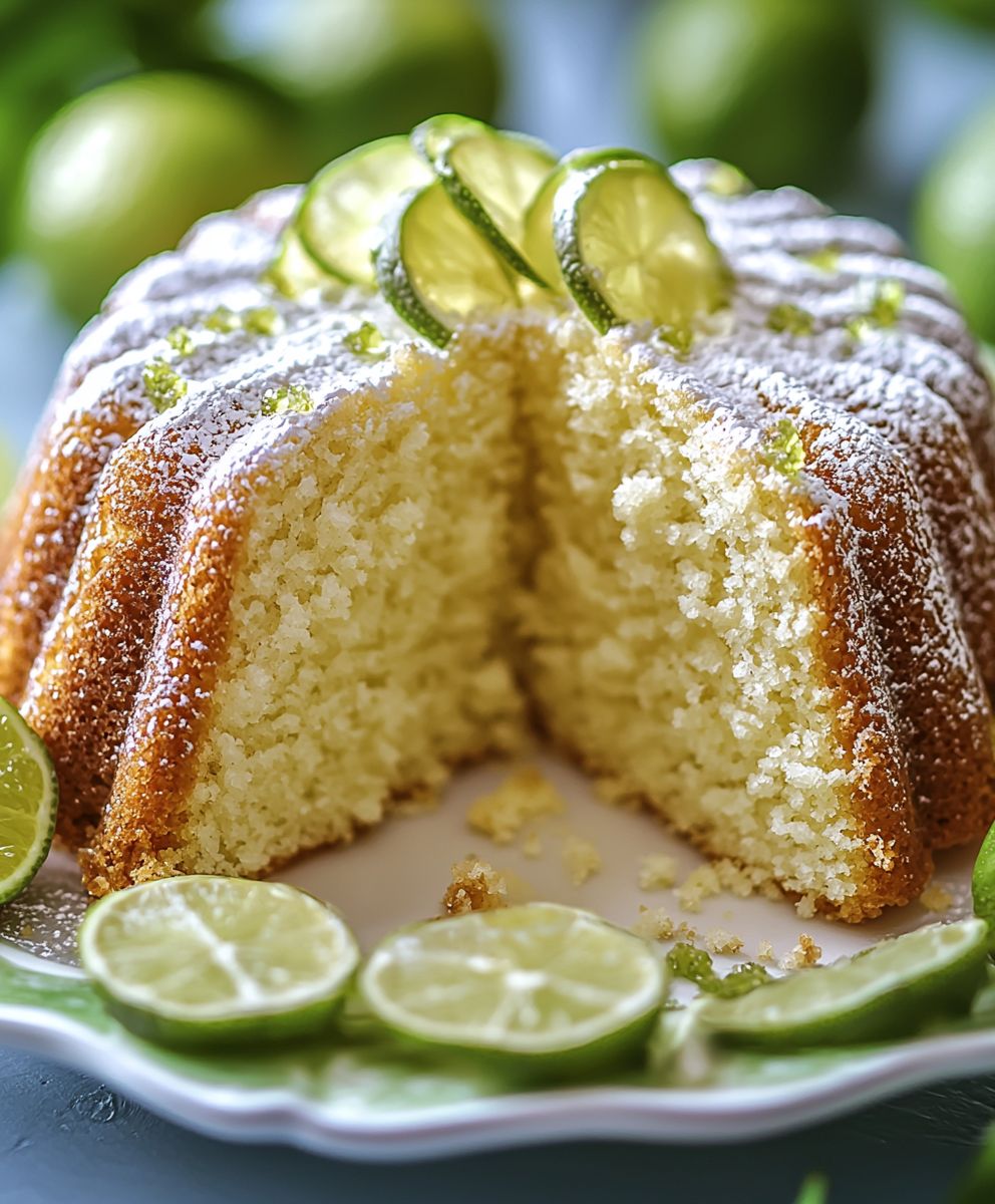 Limetten Rührkuchen backen