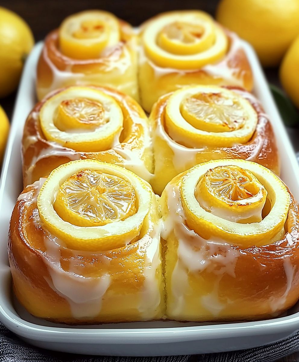 Zitronen Brötchen backen