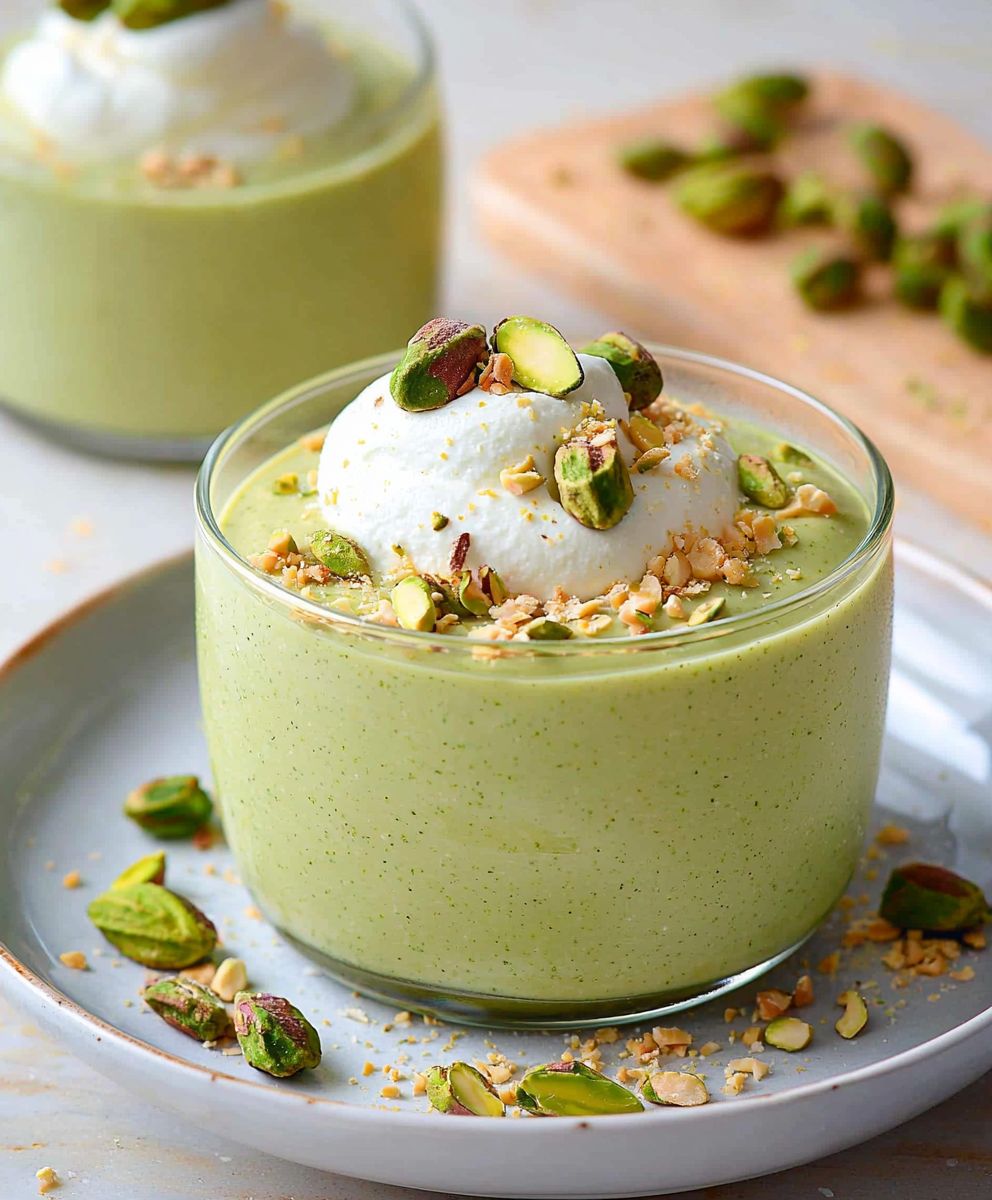 Pistazienpudding zubereiten
