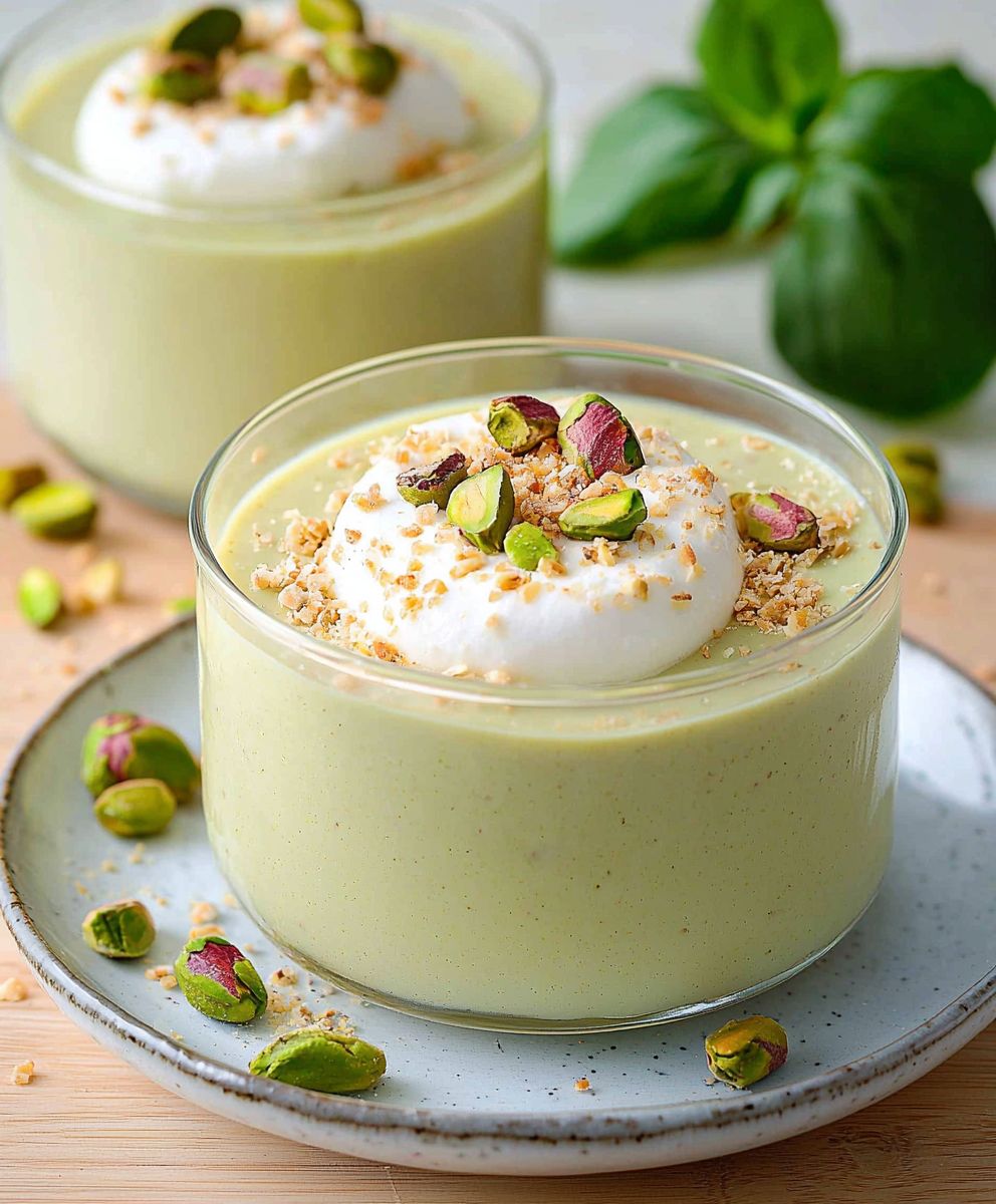 Pistazienpudding zubereiten