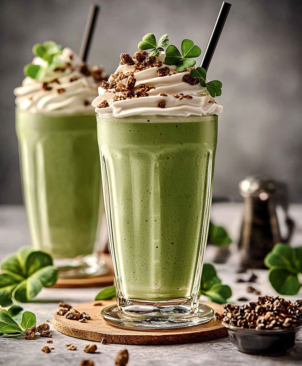 Milchfreier Shamrock Shake