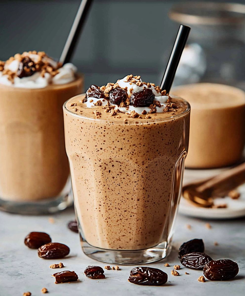 Tahini Dattel Kaffee Smoothie