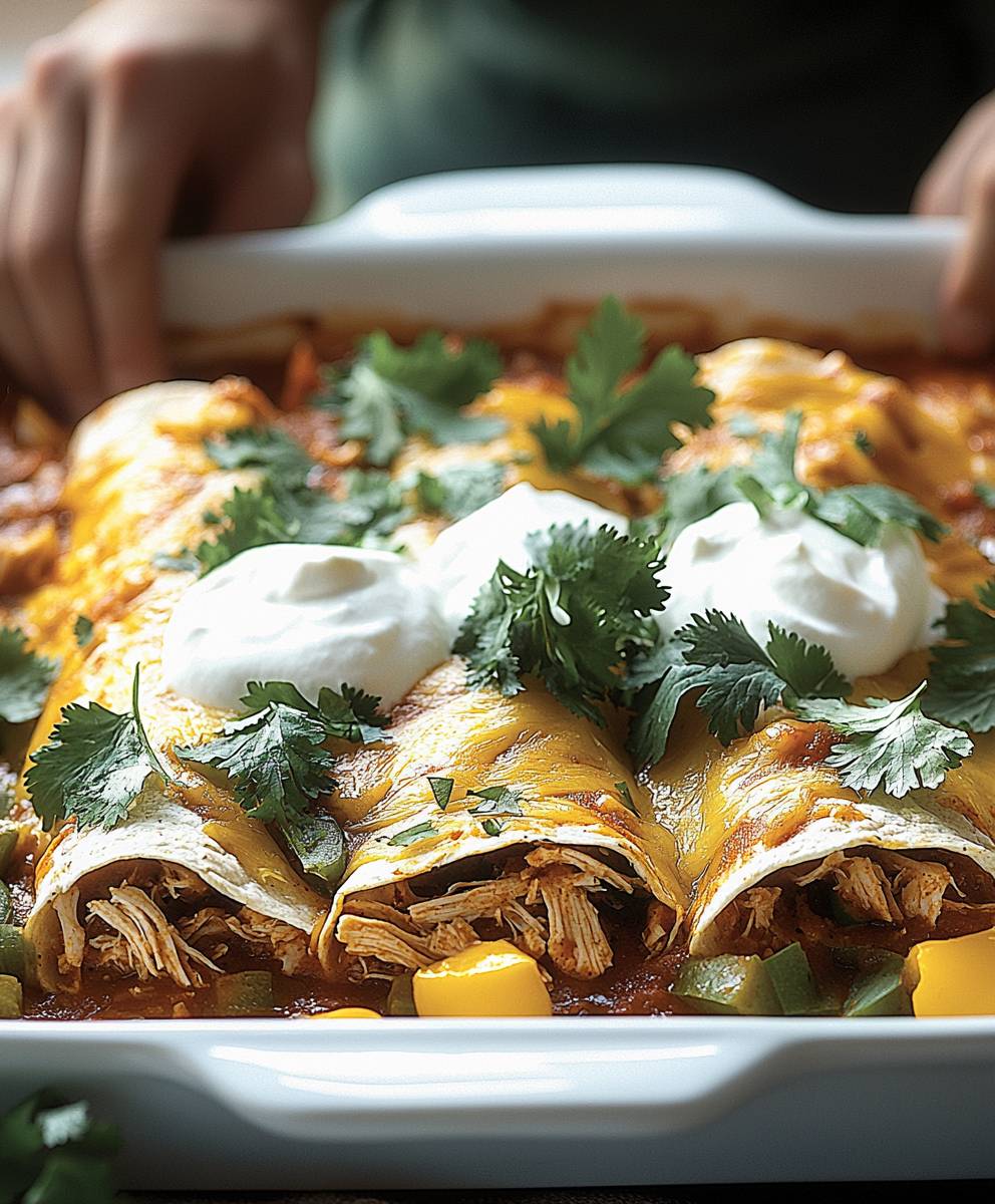 Hähnchen Enchiladas einfach zubereiten