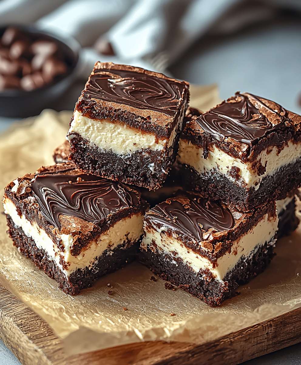 Käsekuchen Brownies Schokolade