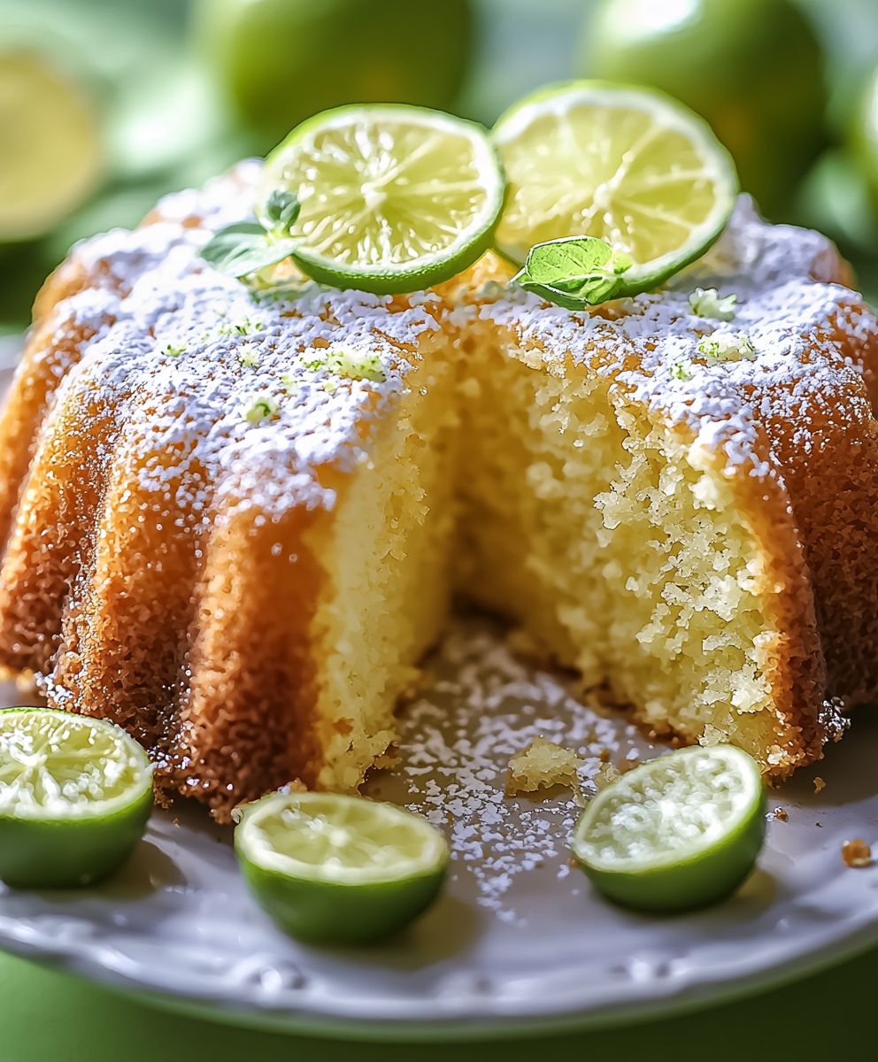 Limetten Rührkuchen backen