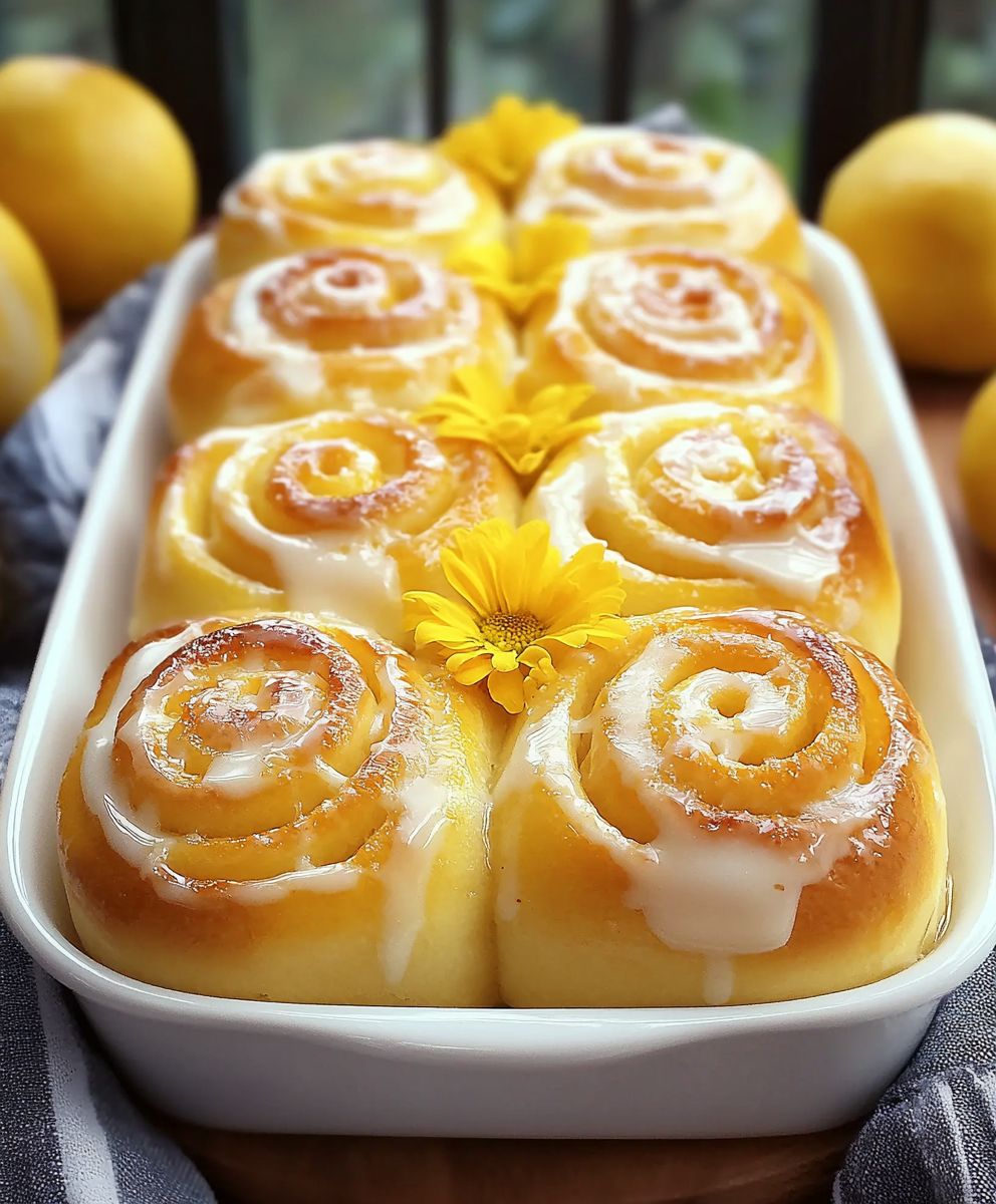 Zitronen Brötchen backen