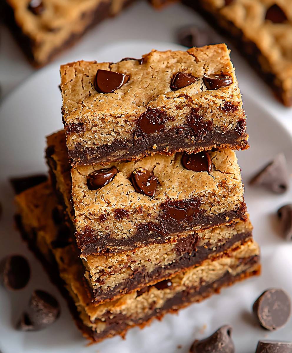 Schokoladenkeksriegel Blondies