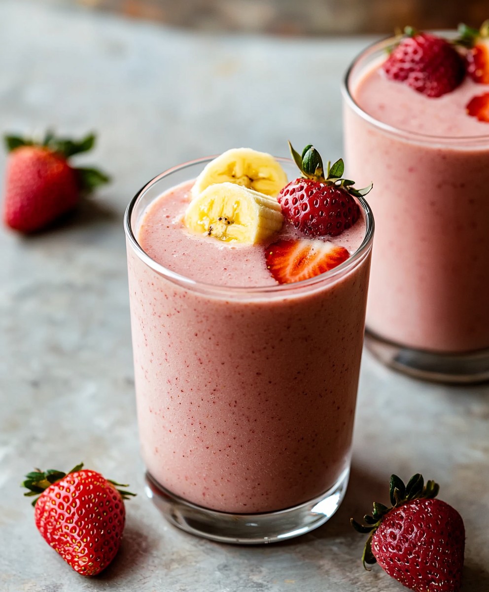 Erdbeer Bananen Smoothie