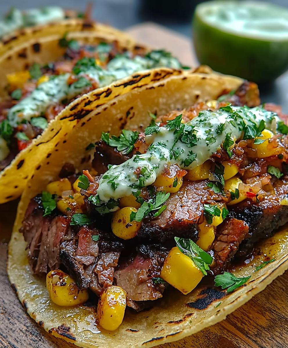 geschmorte Brisket Tacos