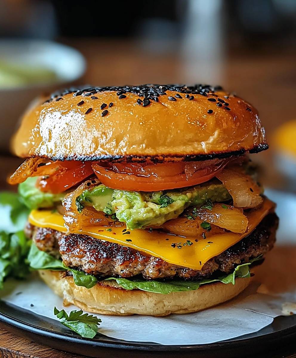 Avocado Burger zubereiten