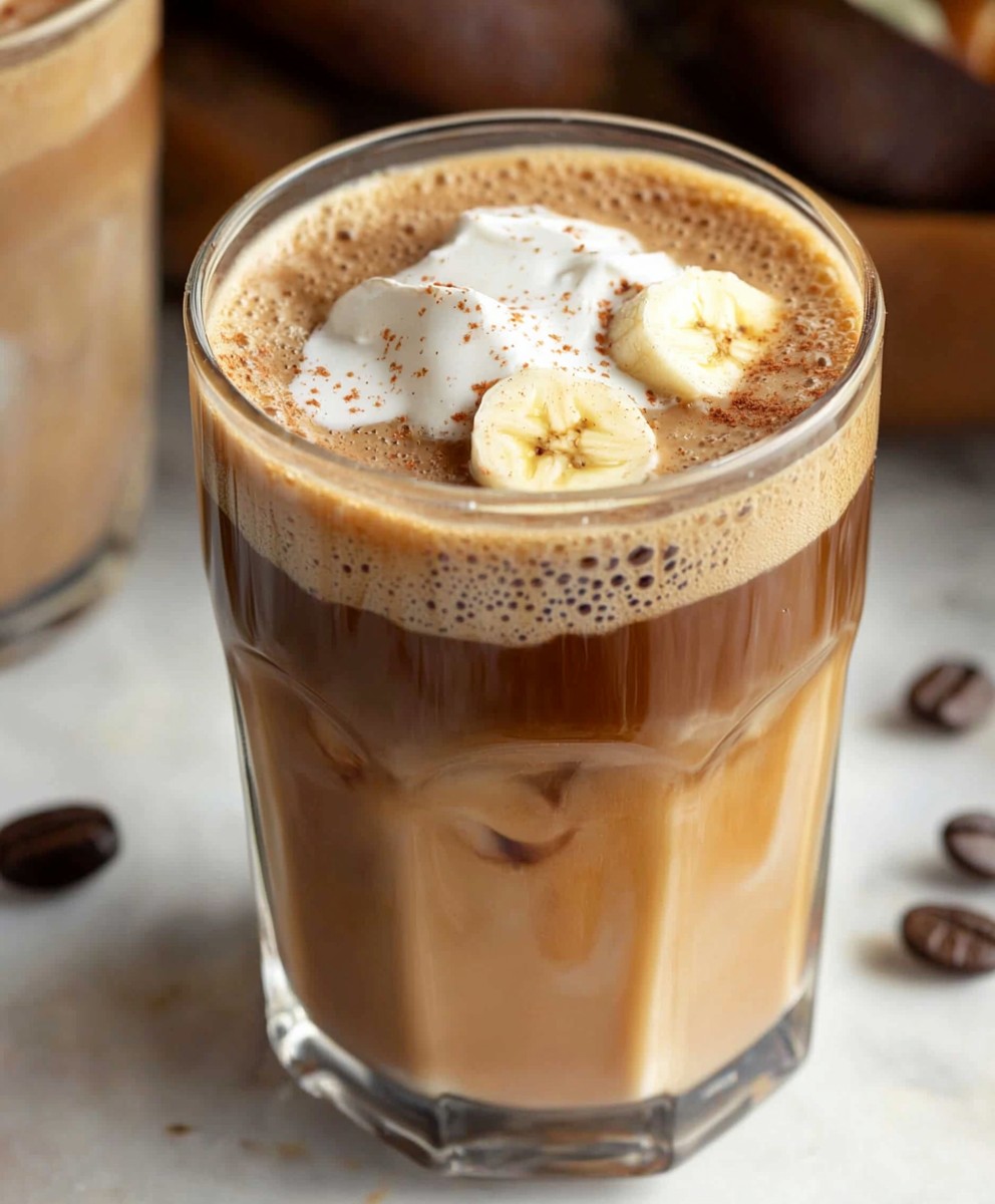 Bananenmilchkaffee zubereiten