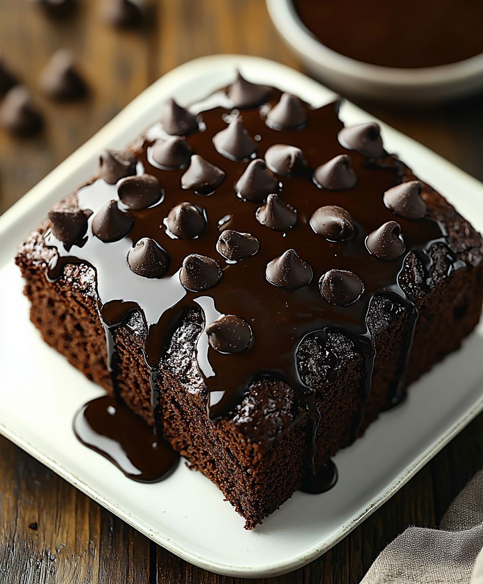 Heißes Fudge Brownie Brot