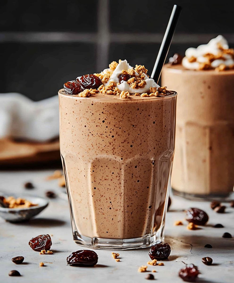 Tahini Dattel Kaffee Smoothie