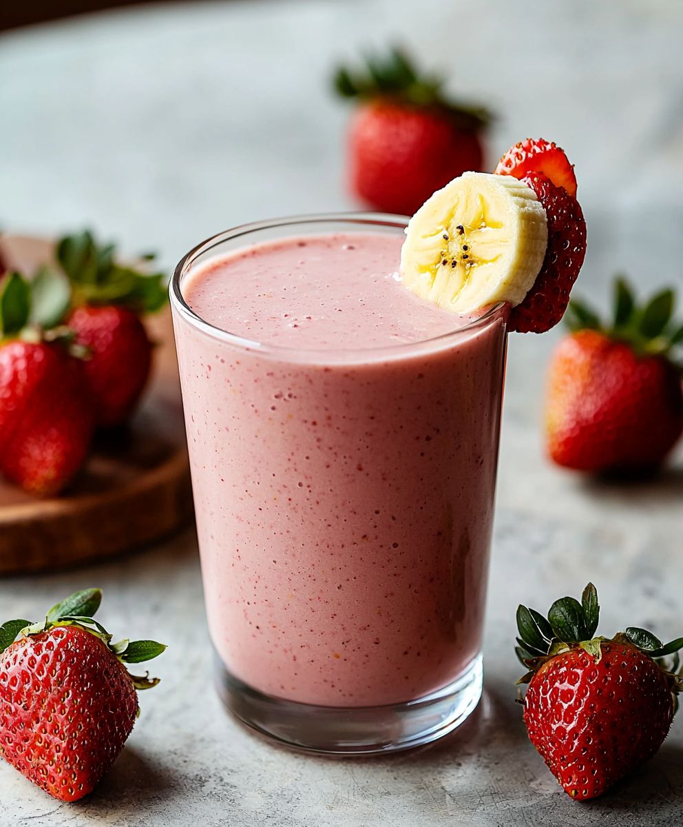 Erdbeer Bananen Smoothie