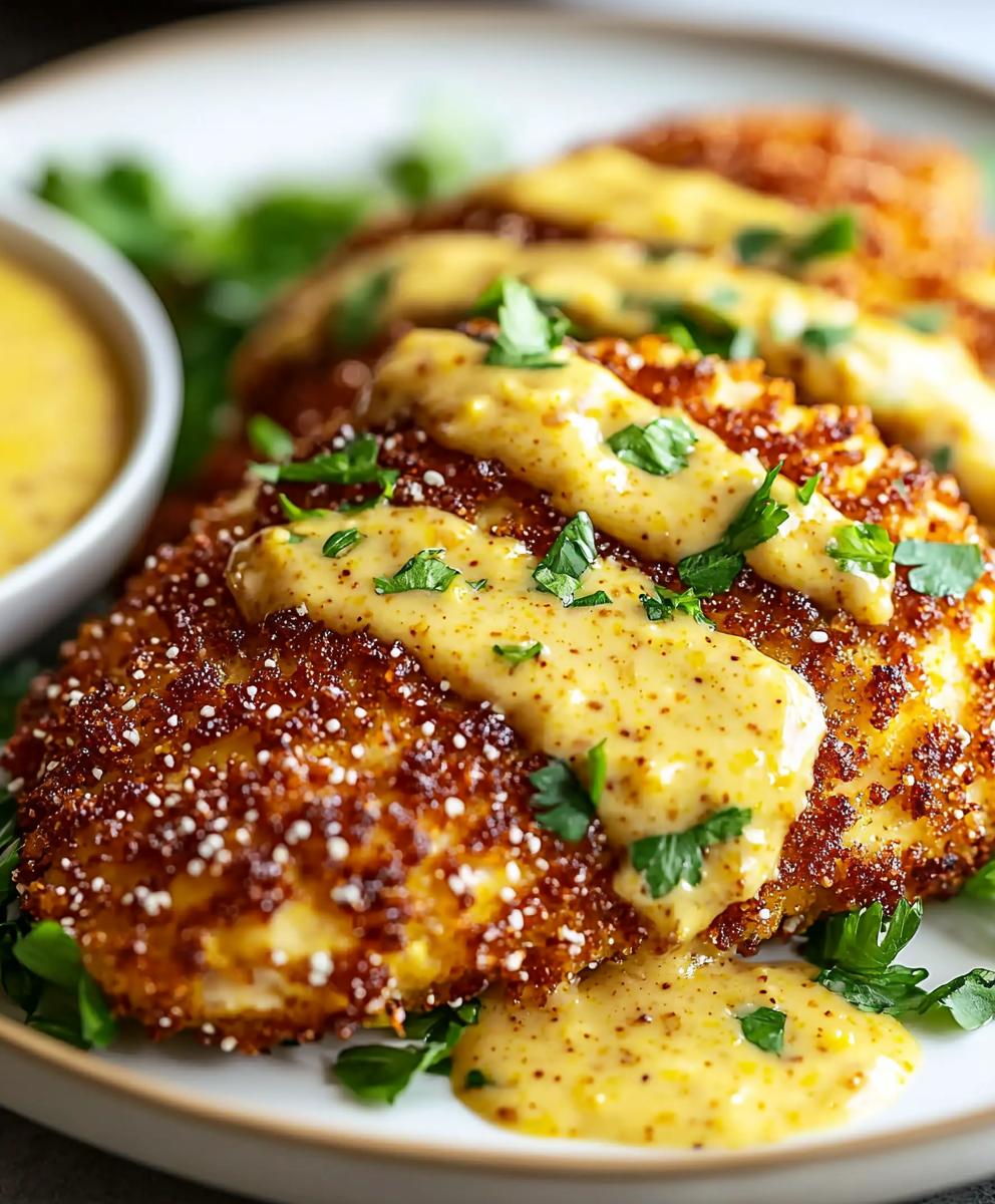 Hähnchen mit Brezelkruste