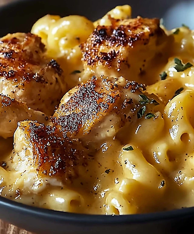 Honig Pfeffer Hähnchen Mac and Cheese