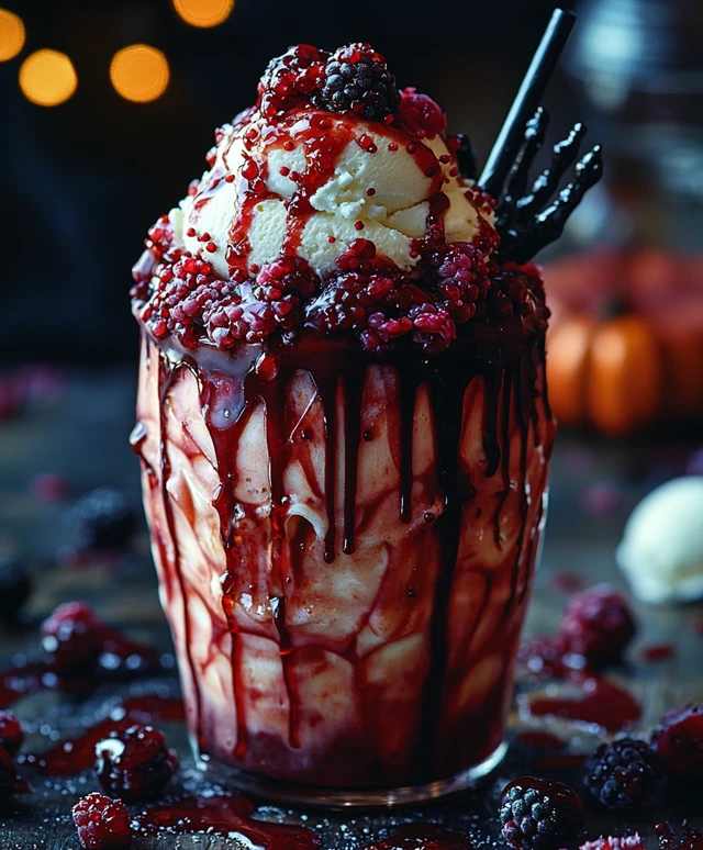 Halloweenbowle mit Eishand