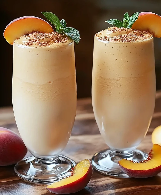 Pfirsich Milchshake
