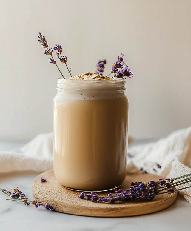 Lavendel Hafer Latte