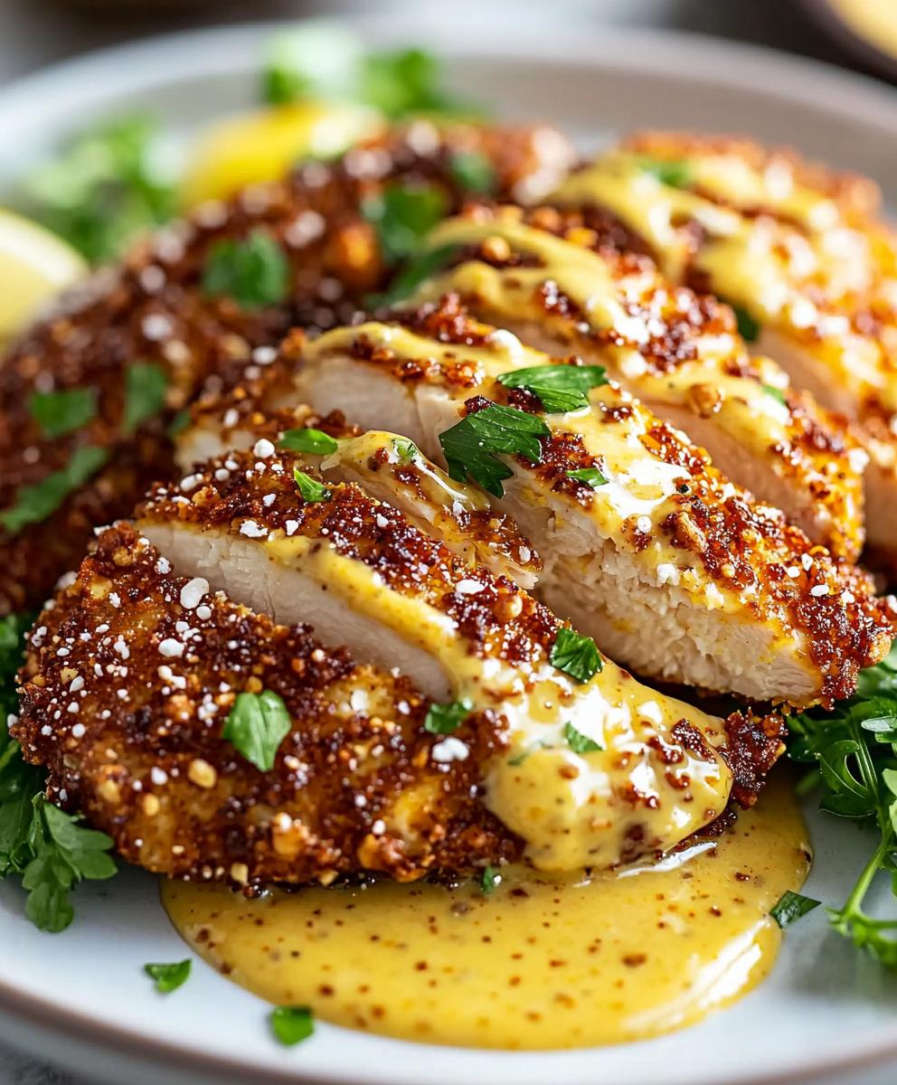 Hähnchen mit Brezelkruste
