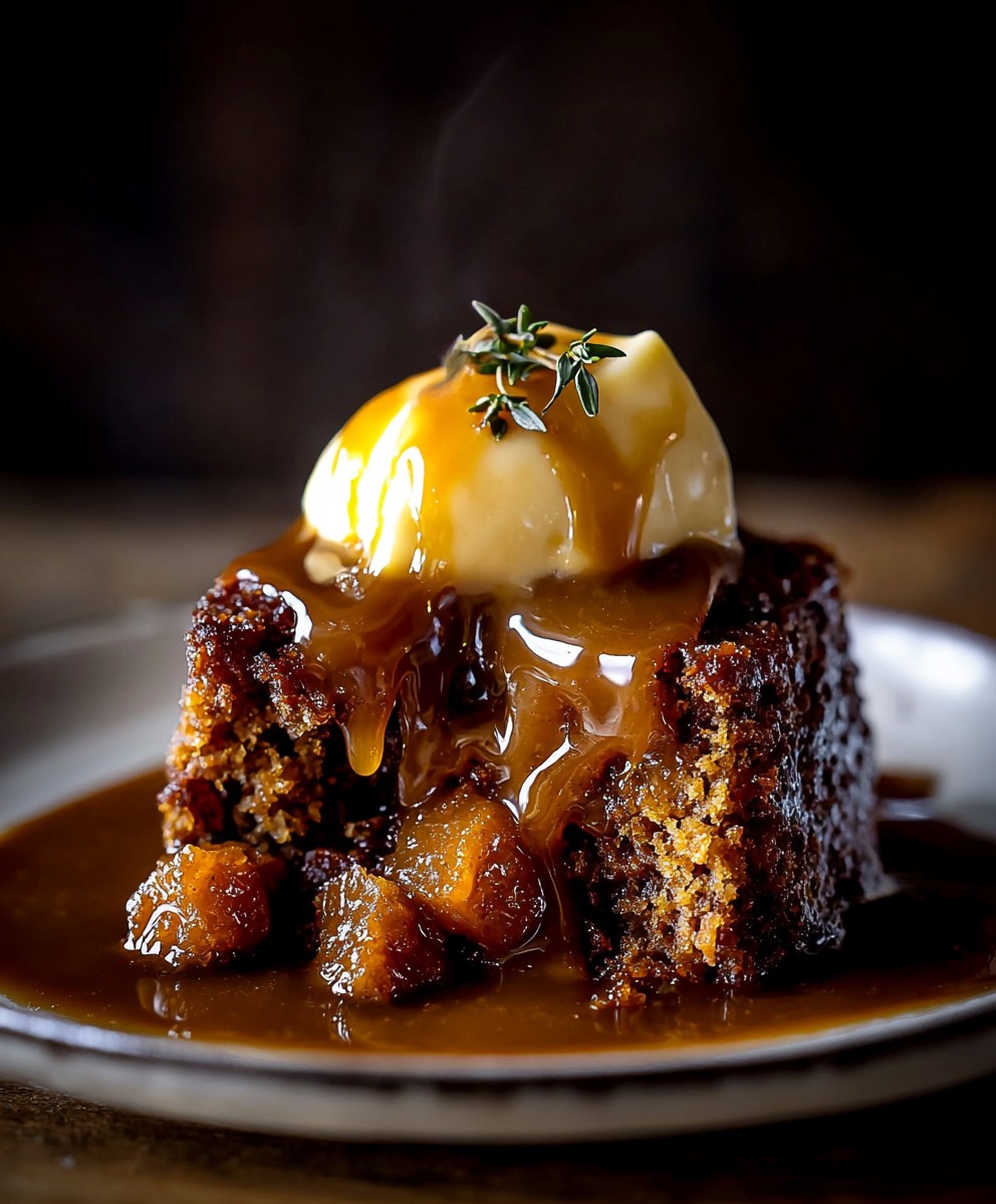 Klebriger Toffeepudding Genuss