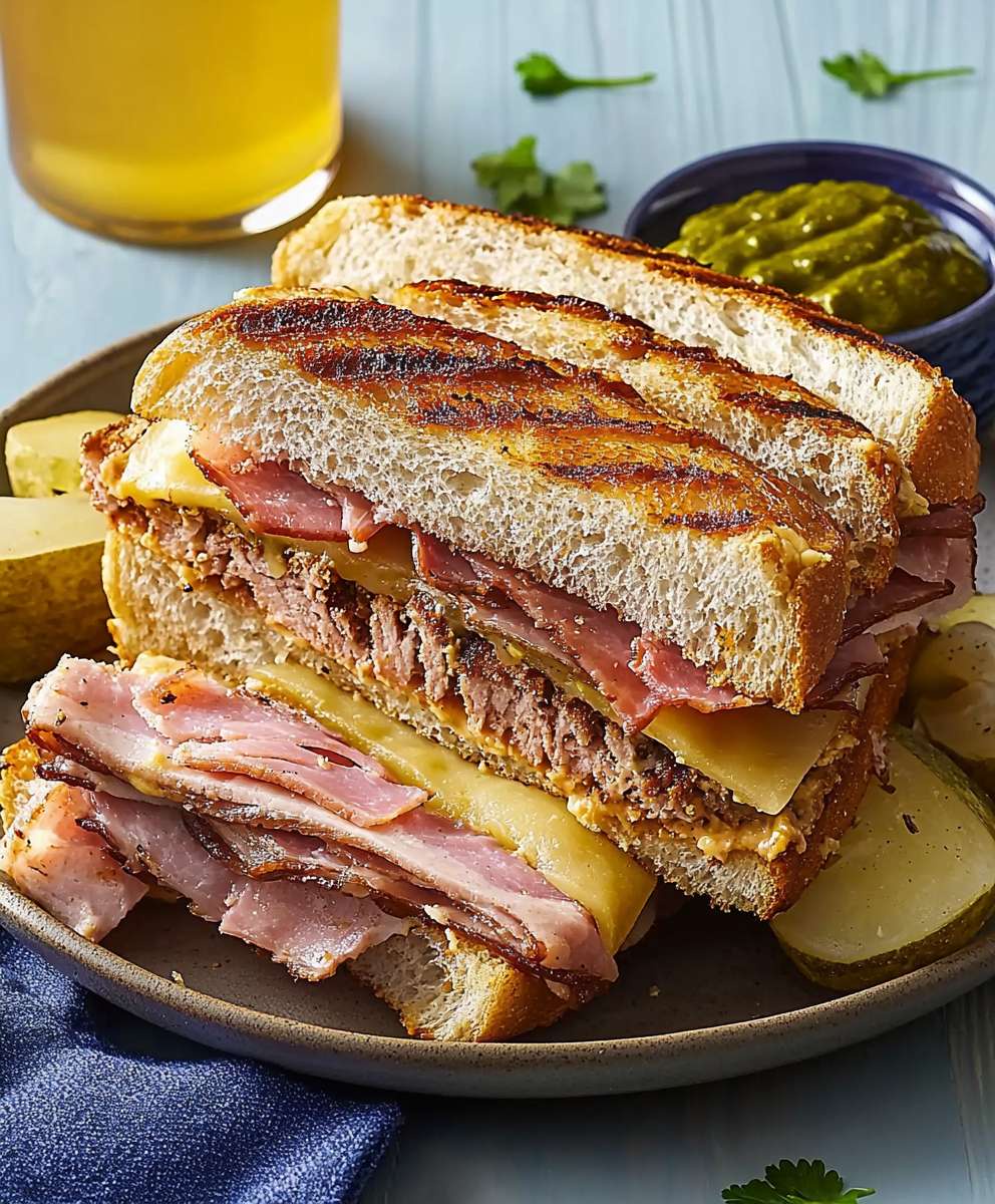 Kubanisches Sandwich genießen