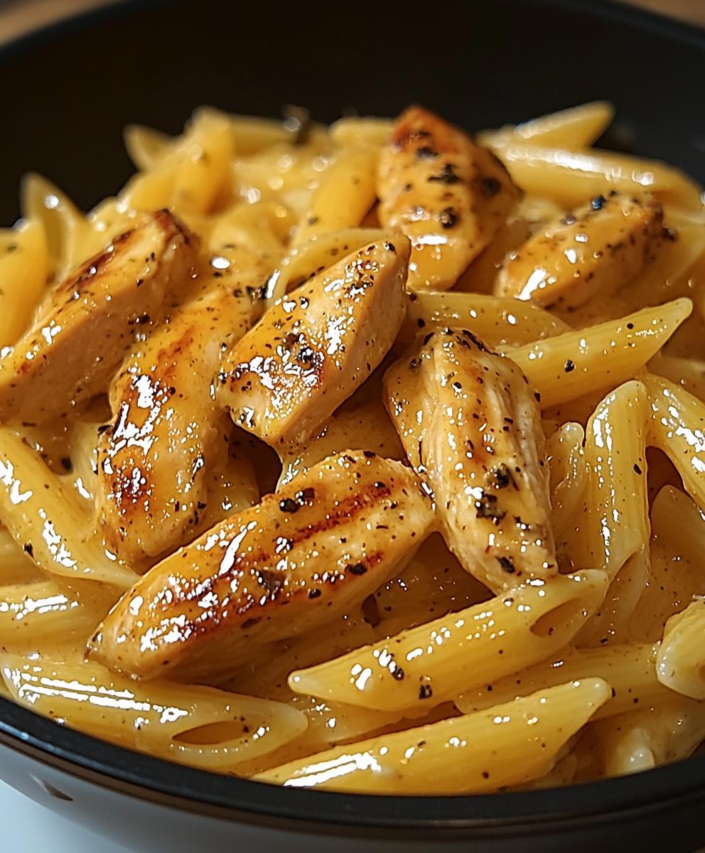 Geräucherte Hähnchen Pasta