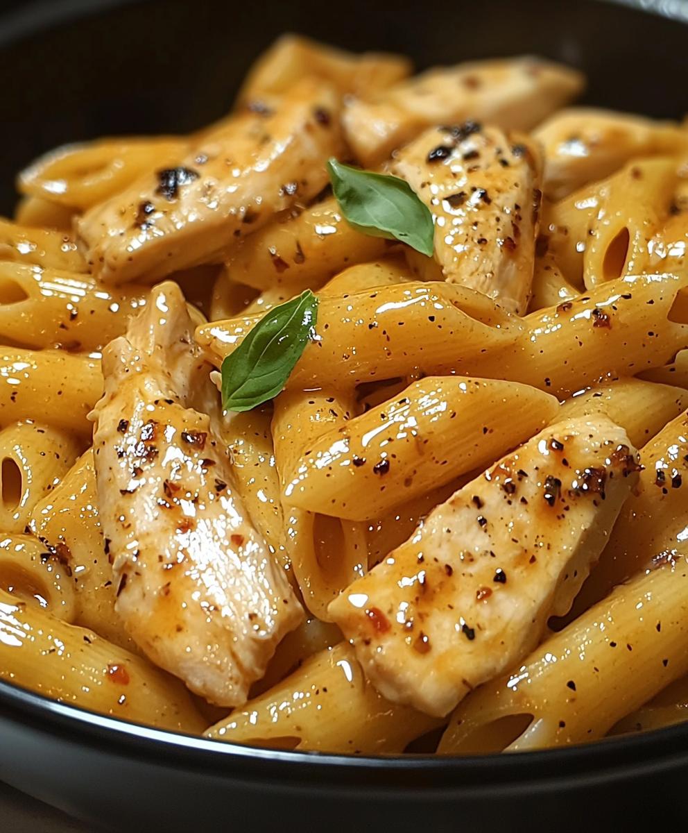 Geräucherte Hähnchen Pasta