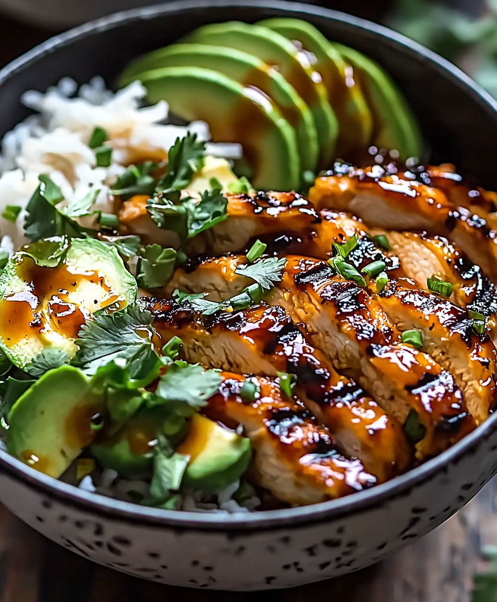 Honig Ingwer Hähnchen Bowl