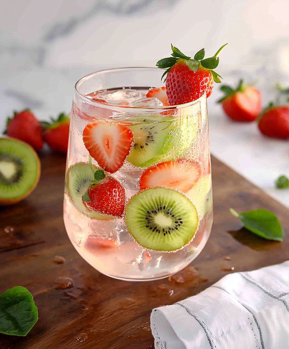 Erdbeer Kiwi Wasser
