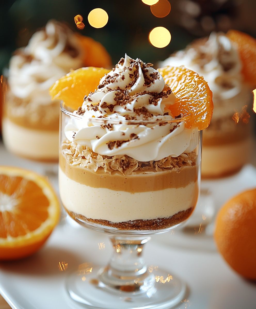 Eierlikör Mousse Spekulatius Mandarinen