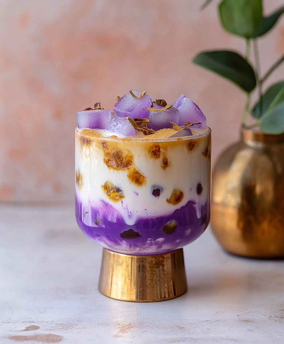 Ube Latte kalt