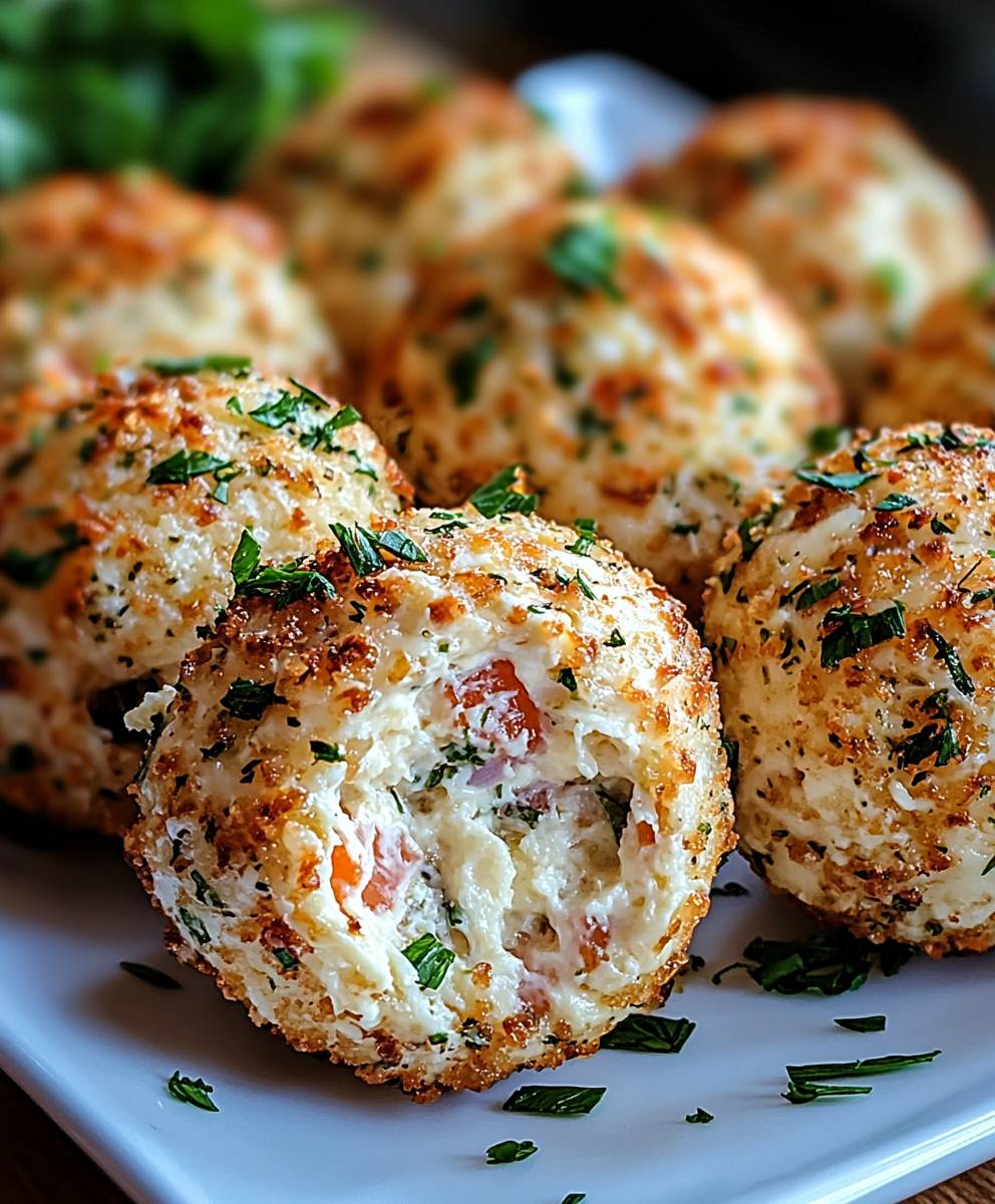 Kräuter Butterkäse Kugeln