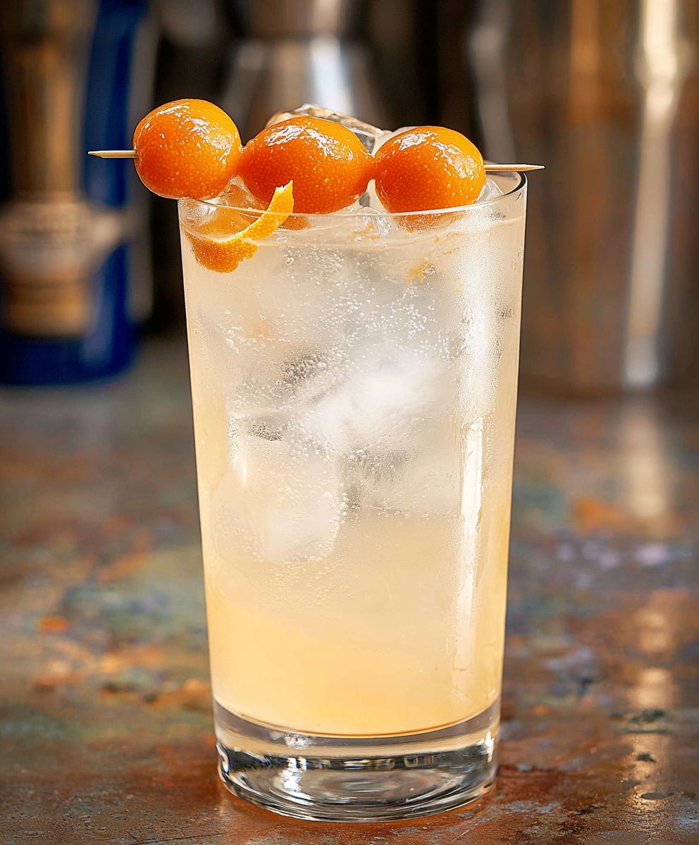 Ingwer Kumquat Collins Cocktail