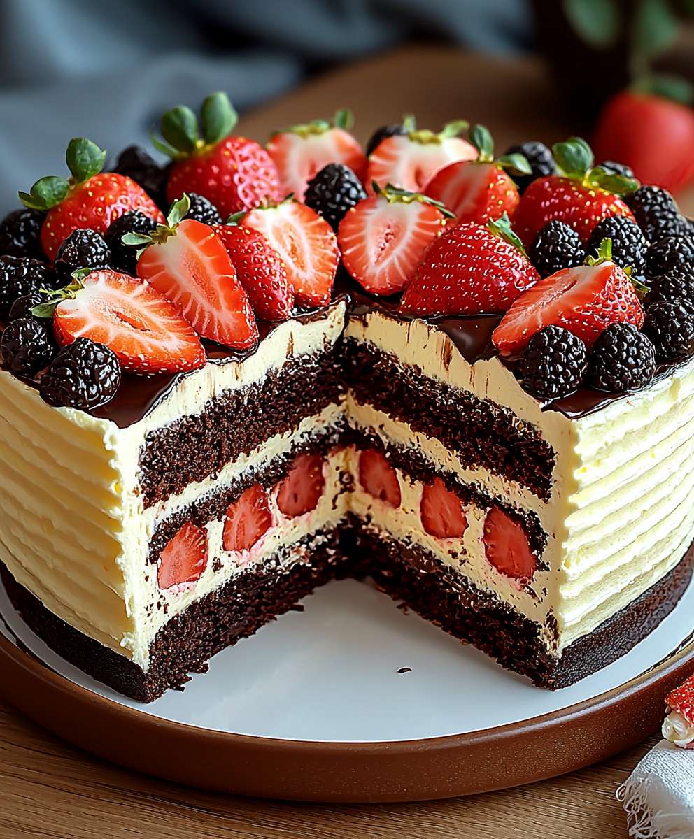Fürst Pückler Torte Schoko Erdbeer