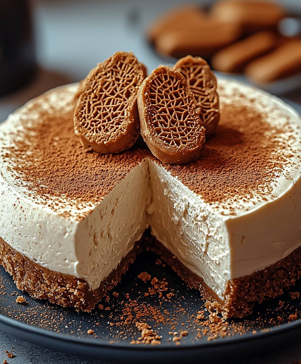 Biscoff Käsekuchen ohne Backen