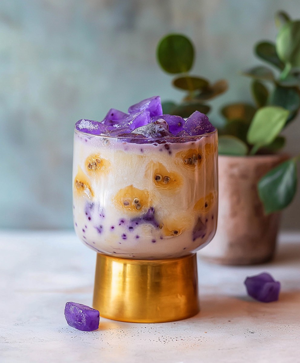 Ube Latte kalt