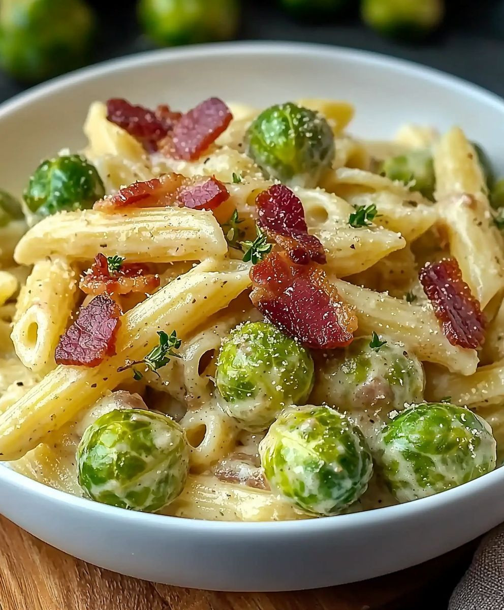 Rosenkohl Pasta mit Speck