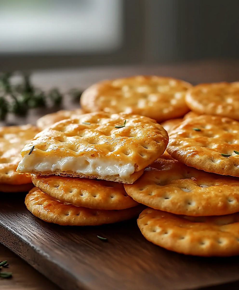 Herzhafter Käse Cracker